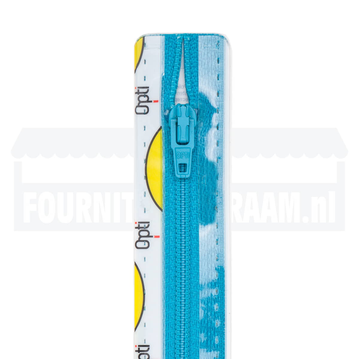 Rits 12 cm | Opti S40 spiraal | 298 turquoise Rits OPTI - 4801 - S40 - 12 - 298 - TURQUOISE
