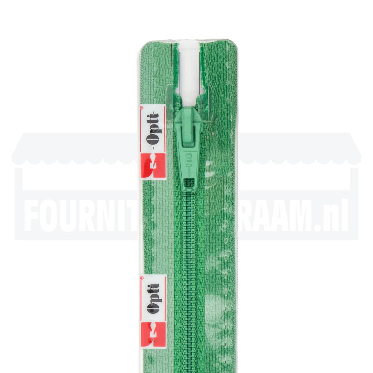 Rits 12 cm | Opti S40 spiraal | 495 groen Rits OPTI - 4801 - S40 - 12 - 495 - GROEN