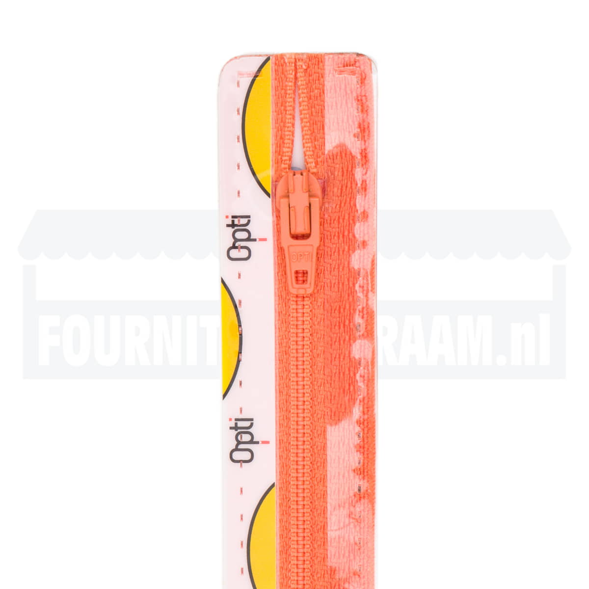 Rits 12 cm | Opti S40 spiraal | 693 oranje Rits OPTI - 4801 - S40 - 12 - 693 - ORANJE