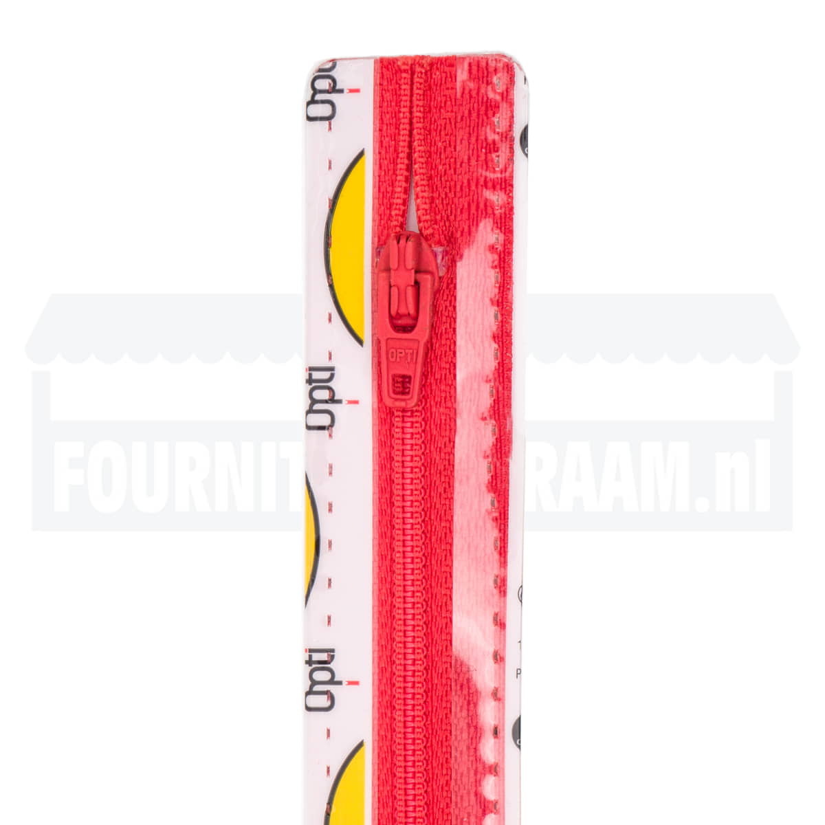 Rits 12 cm | Opti S40 spiraal | 725 vuur rood Rits OPTI - 4801 - S40 - 12 - 725 - VUUR ROOD