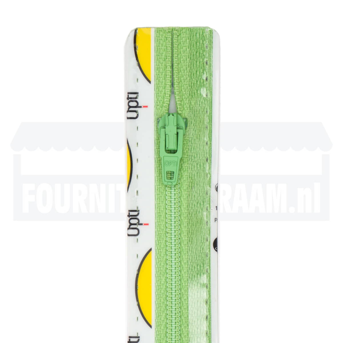 Rits 15 cm | Opti S40 spiraal | 547 lichtgroen Rits OPTI - 4801 - S40 - 15 - 547 - LICHTGROEN