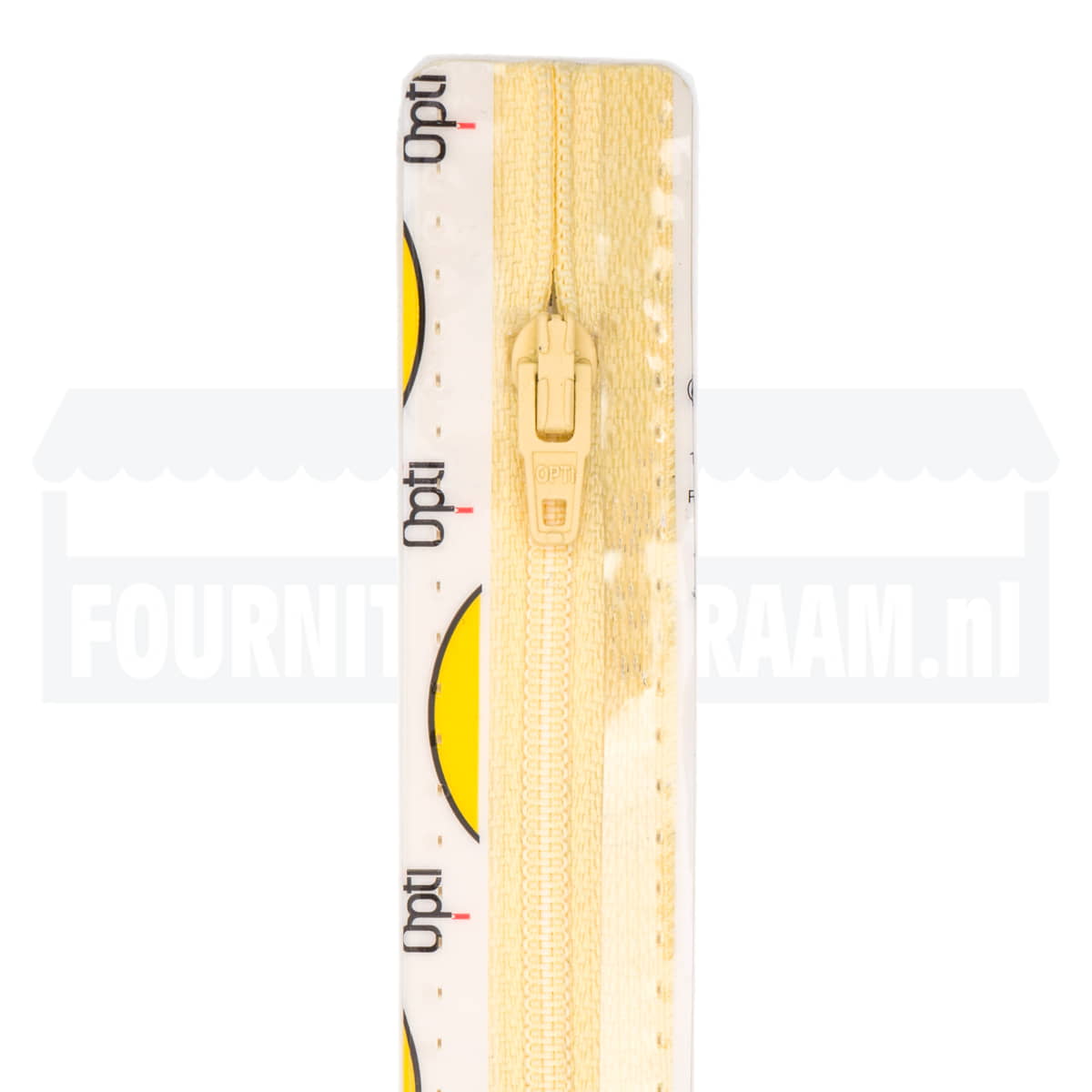 Rits 15 cm | Opti S40 spiraal | 638 eigeel Rits OPTI - 4801 - S40 - 15 - 638 - EIGEEL