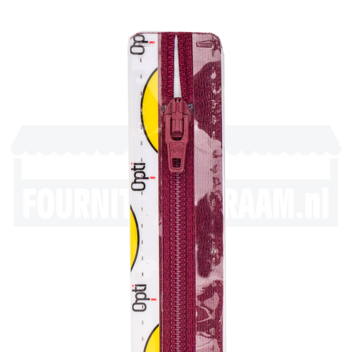 Rits 15 cm | Opti S40 spiraal | 750 bordeaux Rits OPTI - 4801 - S40 - 15 - 750 - BORDEAUX