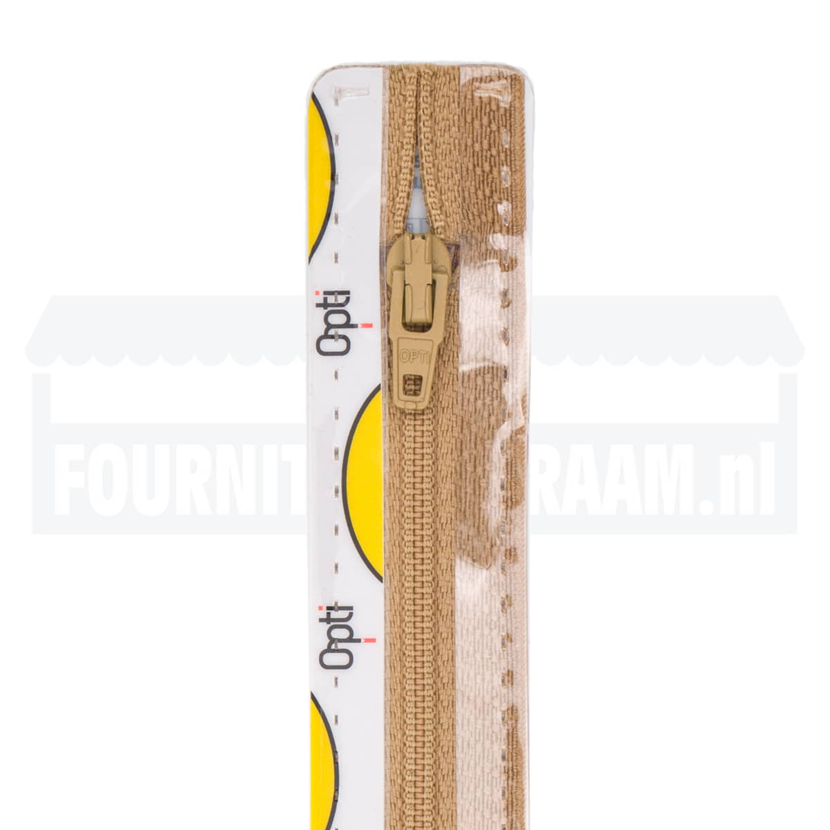 Rits 15 cm | Opti S40 spiraal | 916 karamel Rits OPTI - 4801 - S40 - 15 - 916 - KARAMEL