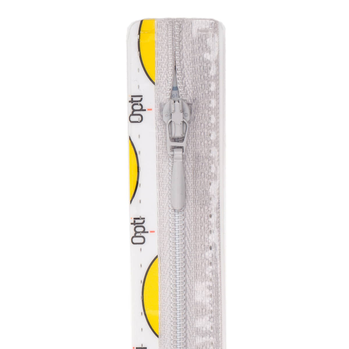 Rits 18 cm | Opti S40 spiraal | druppeltrekker | 016 lichtgrijs Rits OPTI - 4800 - S40 - 18 - 016 - LICHTGRIJS