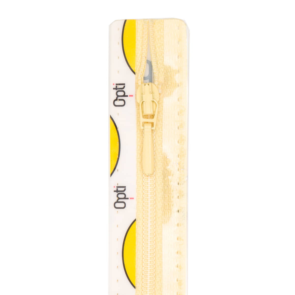 Rits 25 cm | Opti S40 spiraal | druppeltrekker | 638 eigeel Rits OPTI - 4800 - S40 - 25 - 638 - EIGEEL