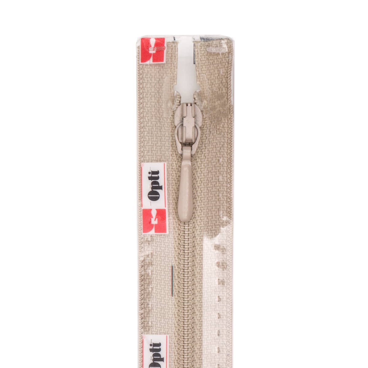 Rits 25 cm | Opti S40 spiraal | druppeltrekker | 856 beige Rits OPTI - 4800 - S40 - 25 - 856 - BEIGE