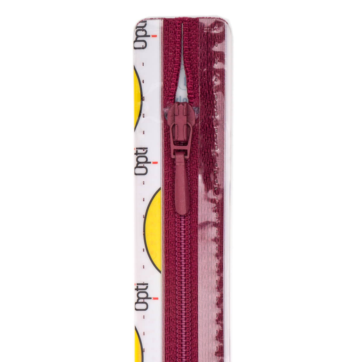 Rits 30 cm | Opti S40 spiraal | druppeltrekker | 750 bordeaux Rits OPTI - 4800 - S40 - 30 - 750 - BORDEAUX
