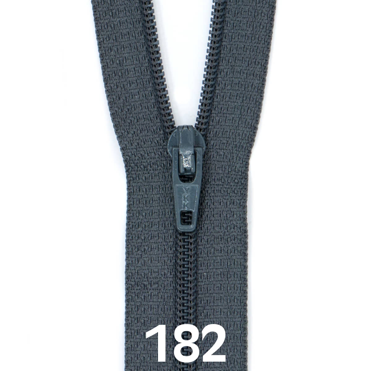 Rits 30 cm | YKK spiraal 3 | 182 donker grijs Rits RITS - YKK - 3 - 30CM - 182 - DONKER GRIJS