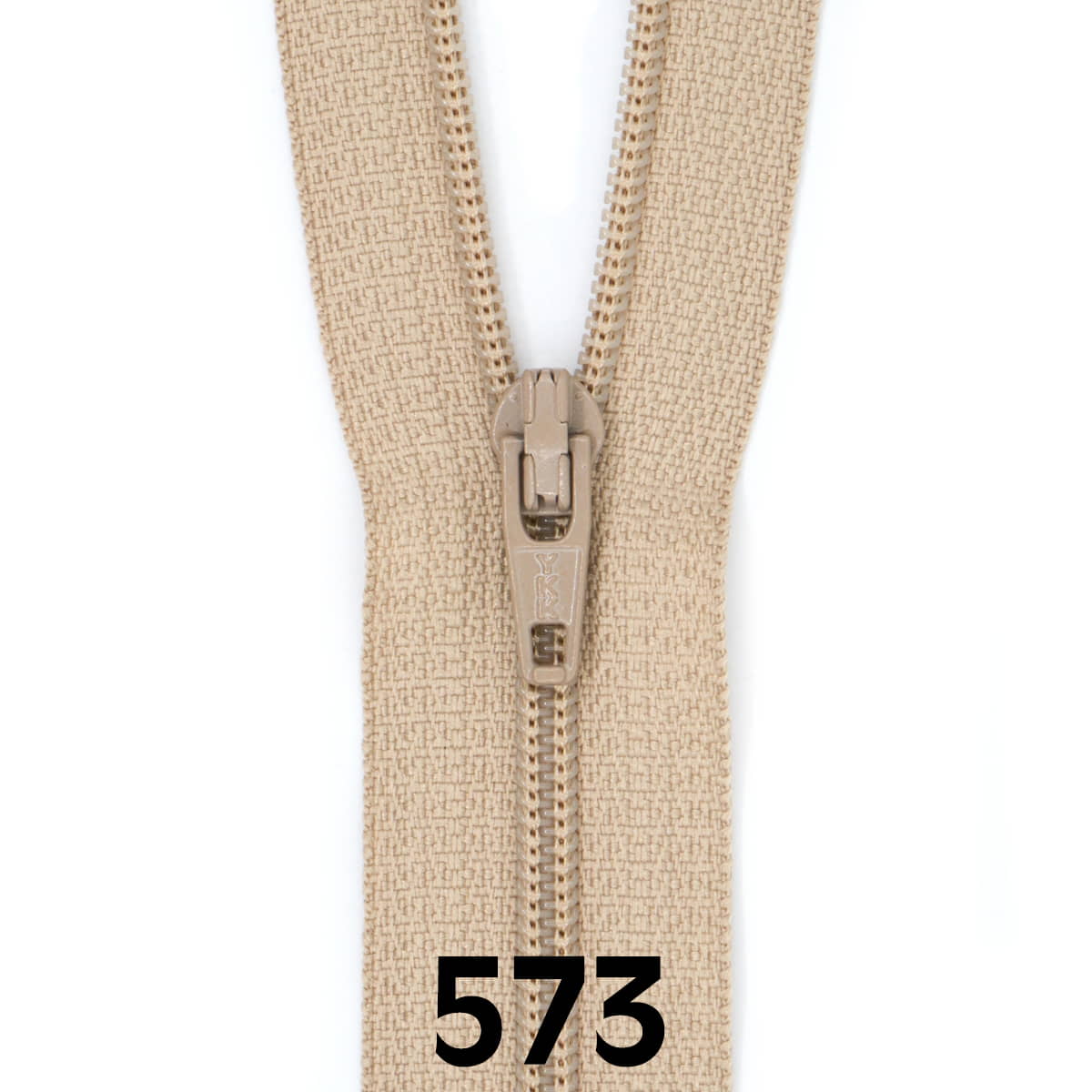 Rits 30 cm | YKK spiraal 3 | 573 donker beige Rits RITS - YKK - 3 - 30CM - 573 - DONKER BEIGE
