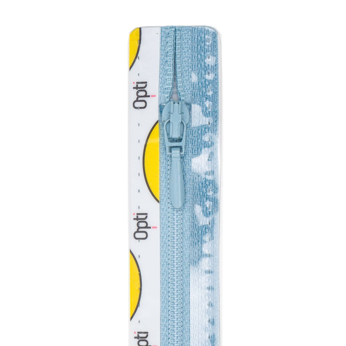 Rits 50 cm | Opti S40 spiraal | druppeltrekker | 259 baby blauw Rits OPTI - 4800 - S40 - 50 - 259 - BABY BLAUW