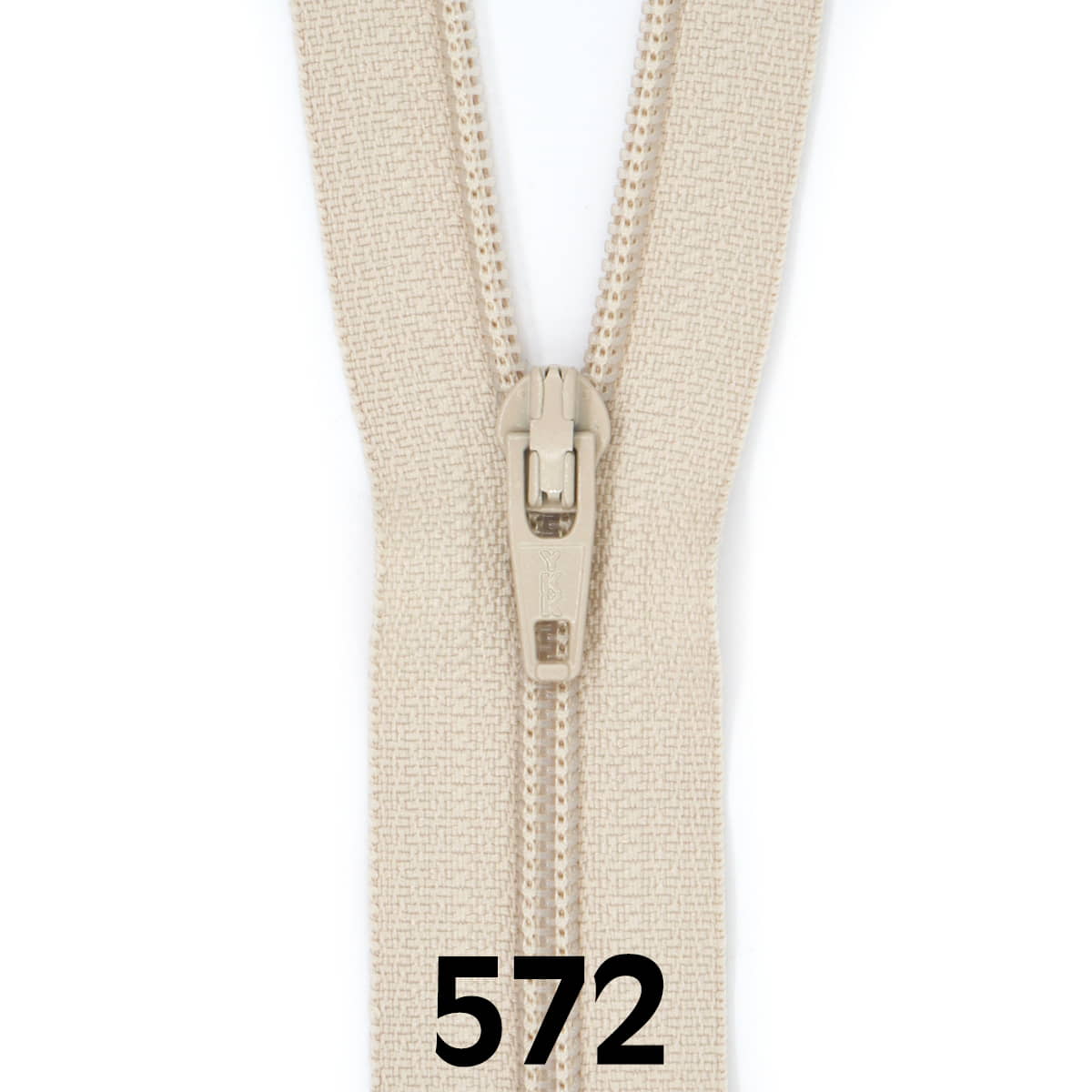Rits 50 cm | YKK spiraal 3 | 572 beige Rits RITS - YKK - 3 - 50CM - 572 - BEIGE
