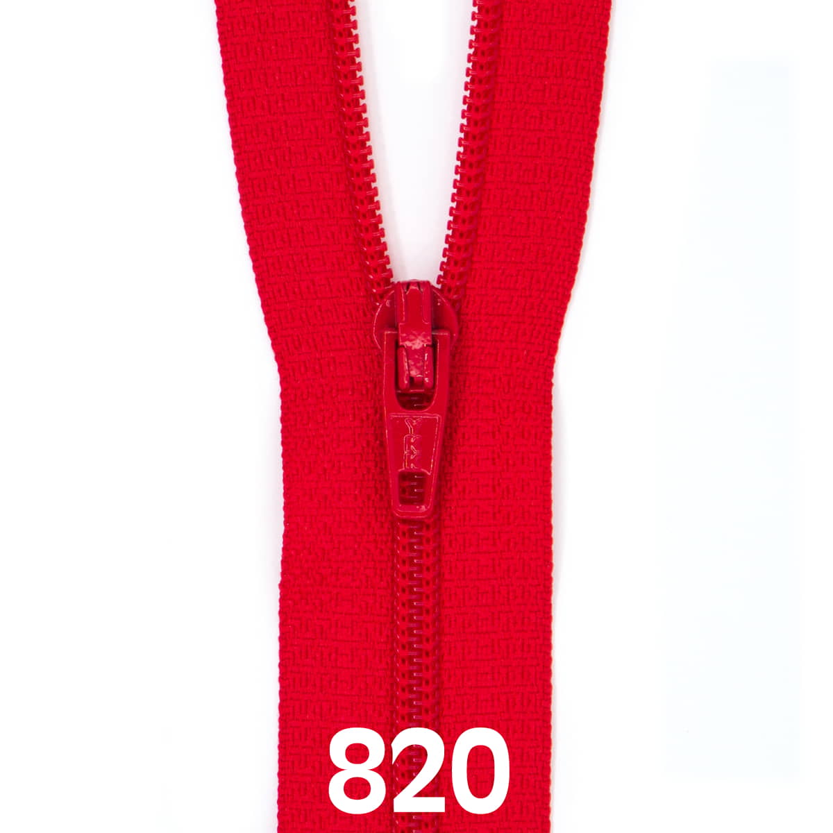 Rits 60 cm | YKK spiraal 3 | 820 rood Rits RITS - YKK - 3 - 60CM - 820 - ROOD