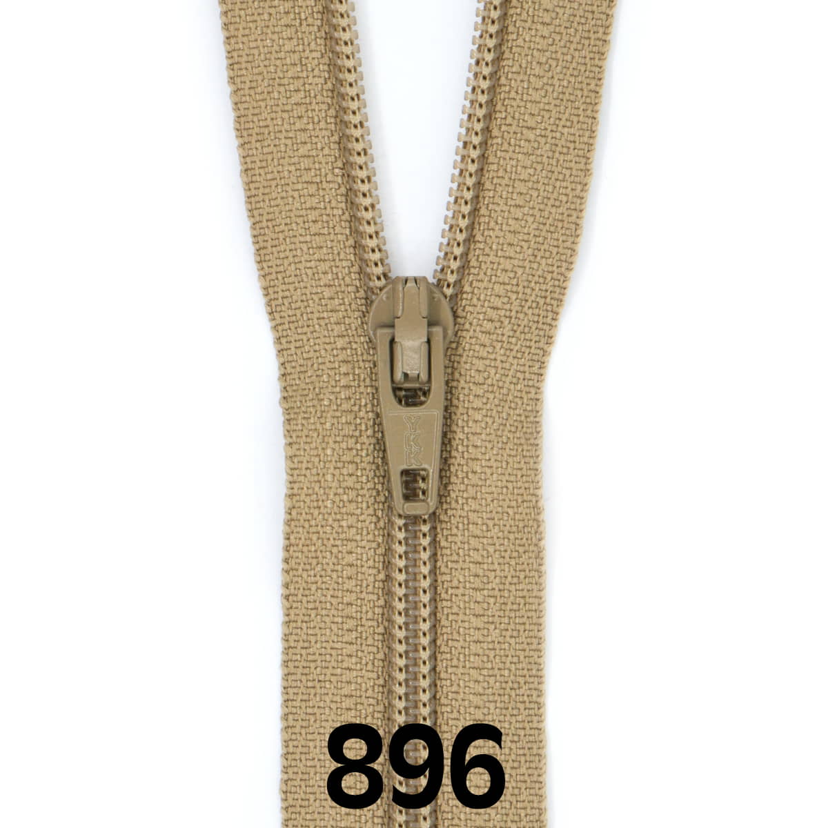 Rits 60 cm | YKK spiraal 3 | 896 leger beige Rits RITS - YKK - 3 - 60CM - 896 - LEGER BEIGE