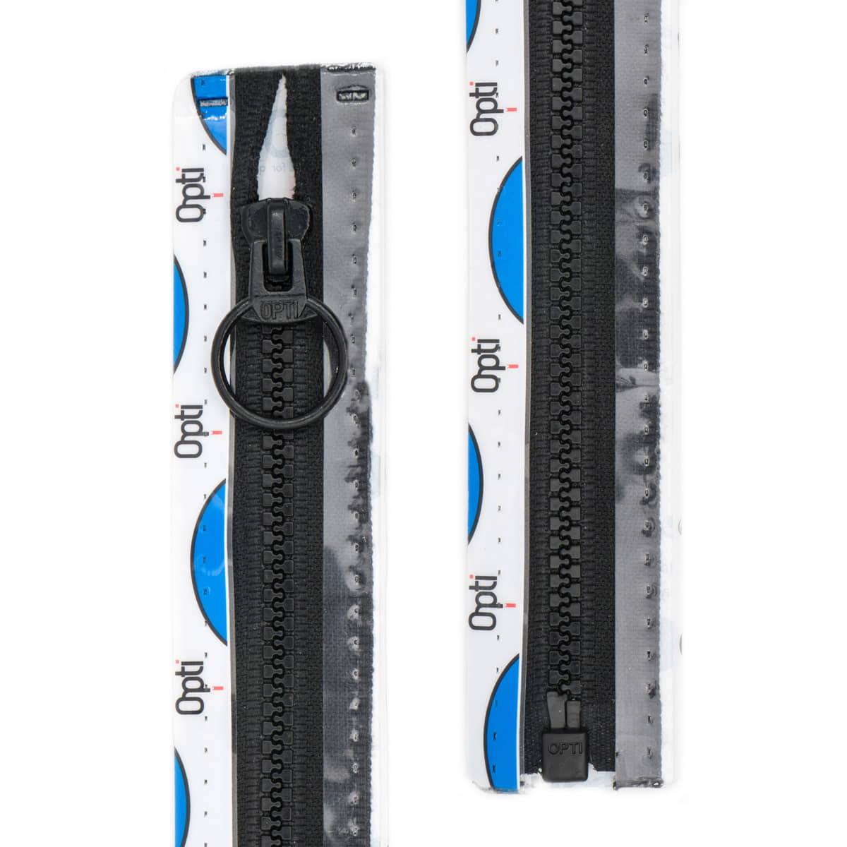 Rits deelbaar | Opti | plastic P40 | 20 cm | 000 zwart Deelbare Rits OPTI - D - P40 - 20 - CM - 000 - ZWART