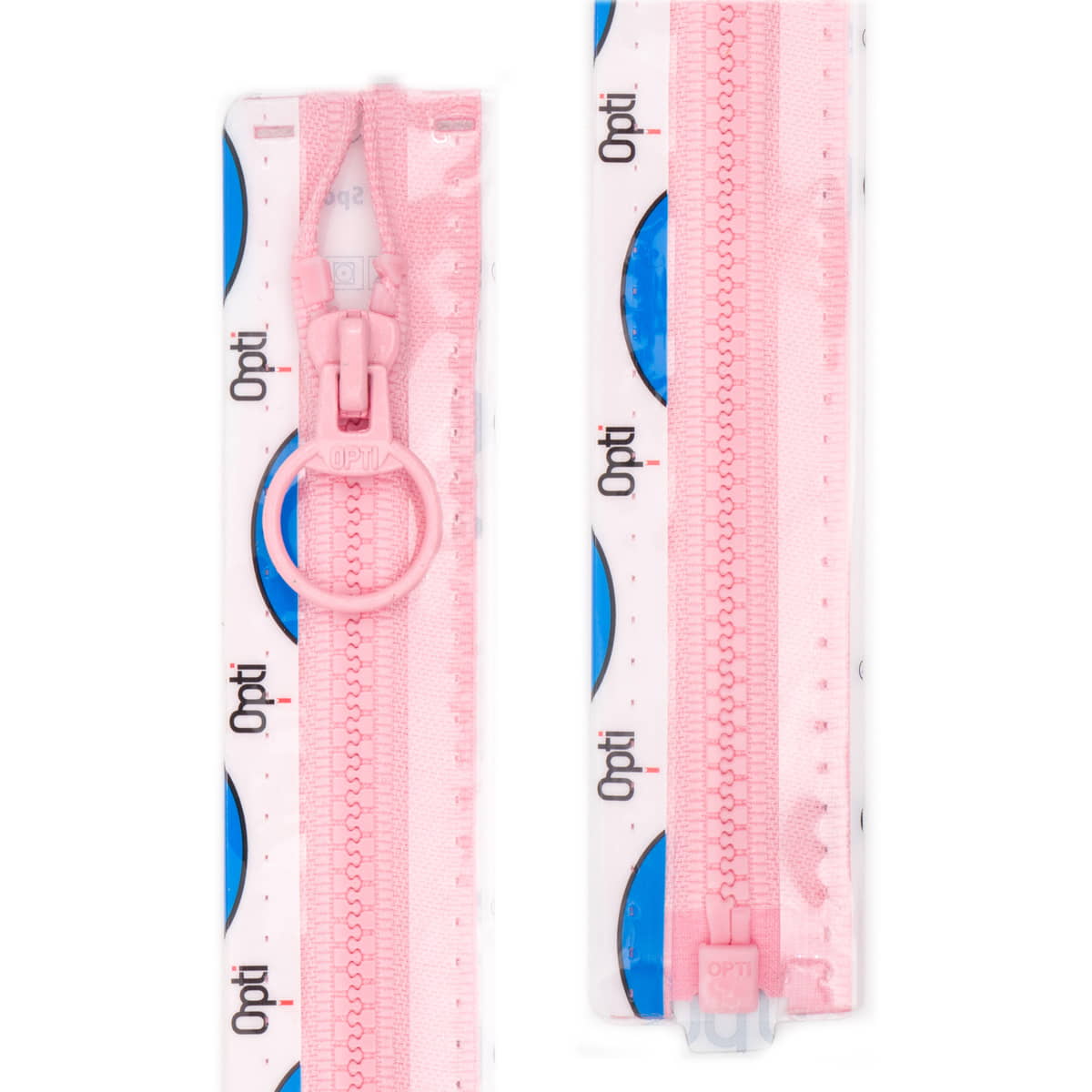 Rits deelbaar | Opti | plastic P40 | 20 cm | 749 roze Deelbare Rits OPTI - D - P40 - 20 - CM - 749 - ROZE