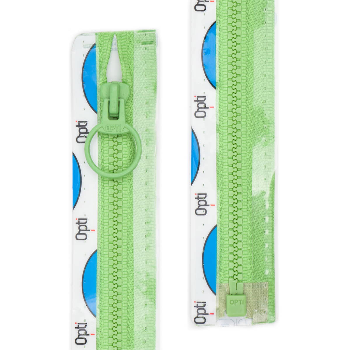 Rits deelbaar | Opti | plastic P40 | 25 cm | 547 lichtgroen Deelbare Rits OPTI - D - P40 - 25 - CM - 547 - LICHTGROEN