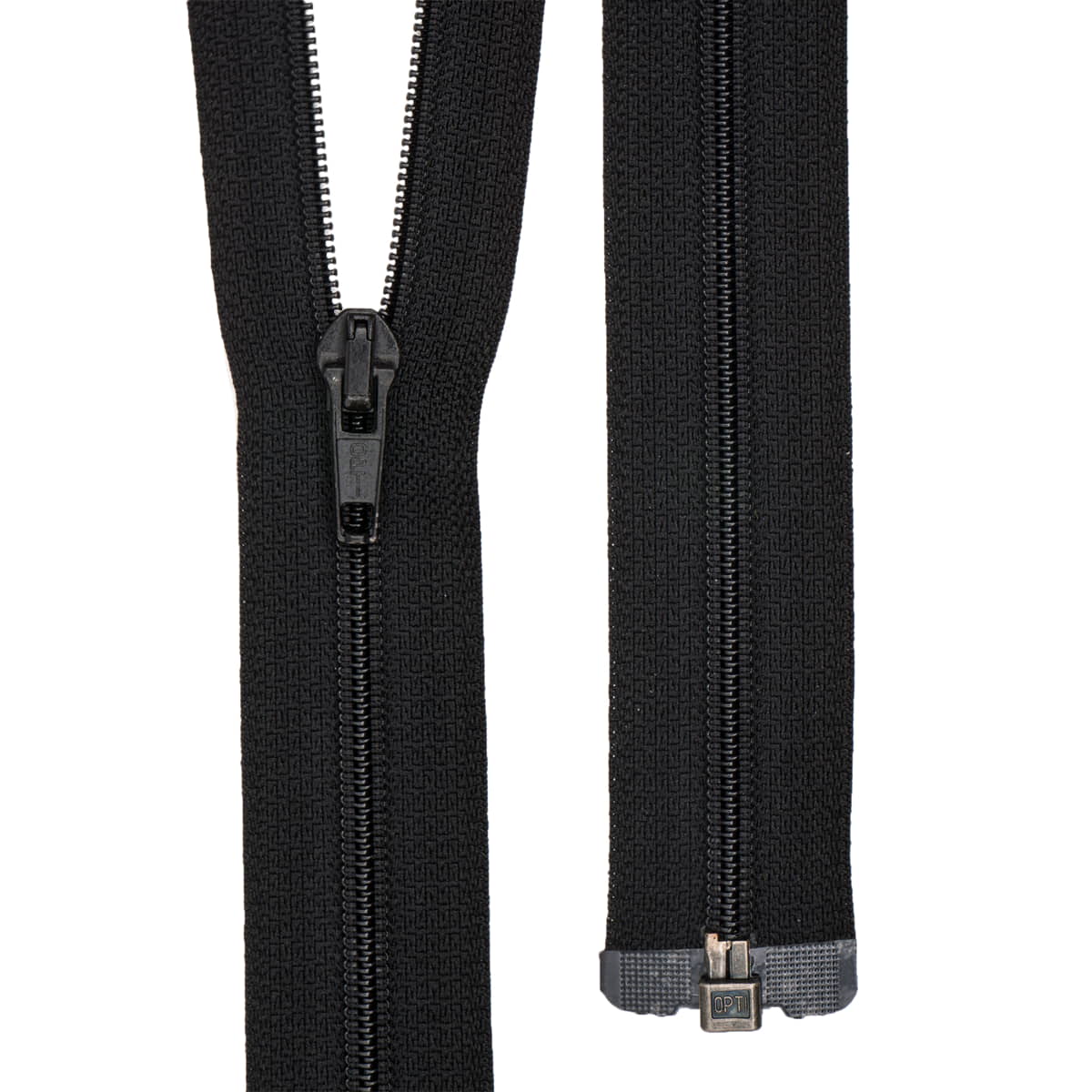 Rits deelbaar | Opti | S60 | 50 cm | 000 zwart Deelbare Rits OPTI - D - S60 - 50 CM - 000 - ZWART