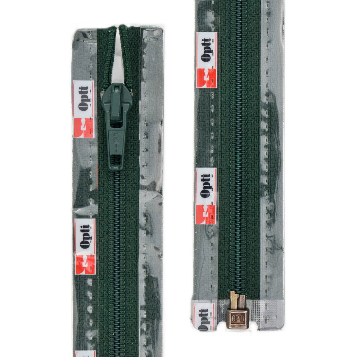 Rits deelbaar | Opti | spiraal S60 | 45 cm | 461 donkergroen Deelbare Rits OPTI - D - S60 - 45 CM - 461 - DONKERGROEN