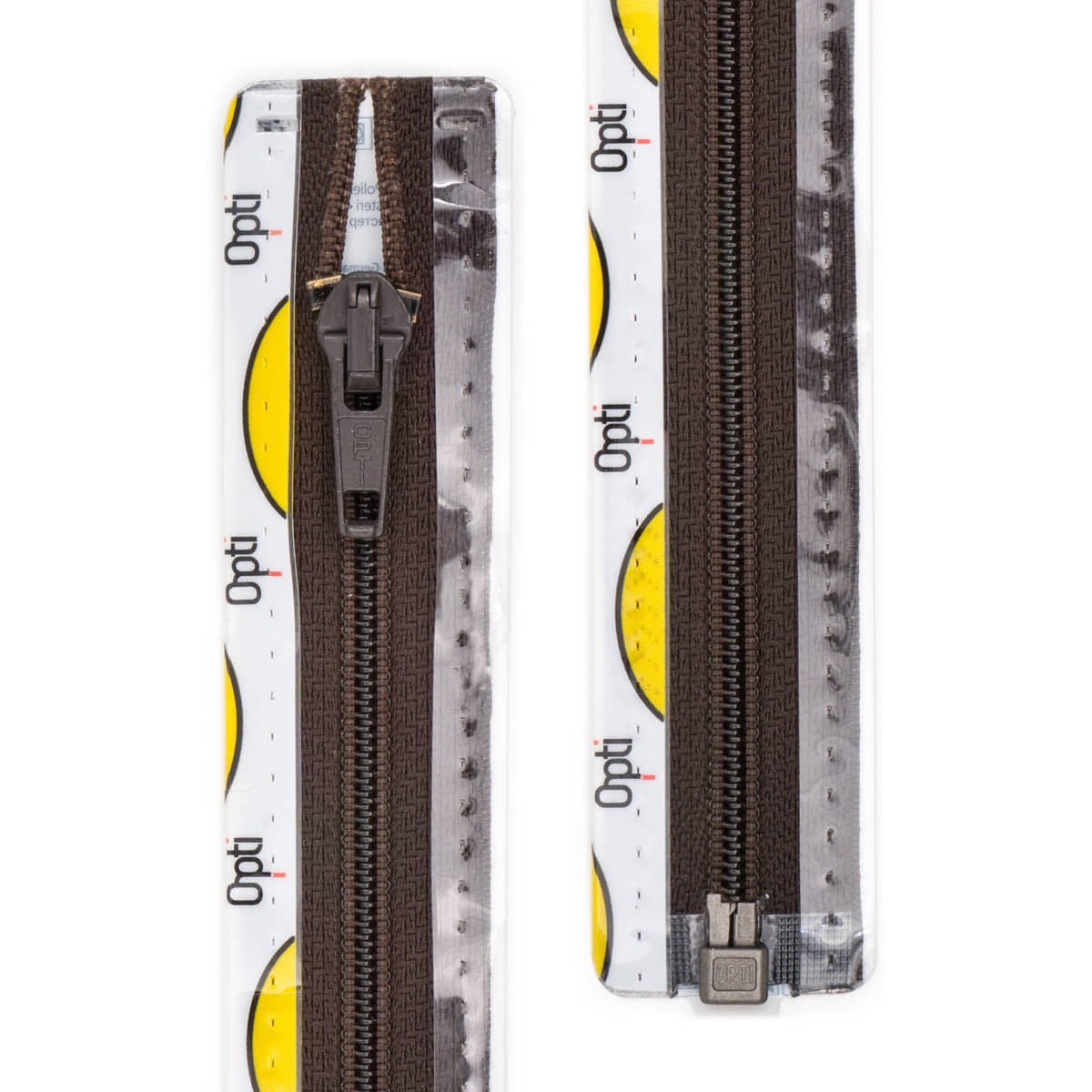 Rits deelbaar | Opti | spiraal S60 | 45 cm | 881 donkerbruin Deelbare Rits OPTI - D - S60 - 45 CM - 881 - DONKERBRUIN