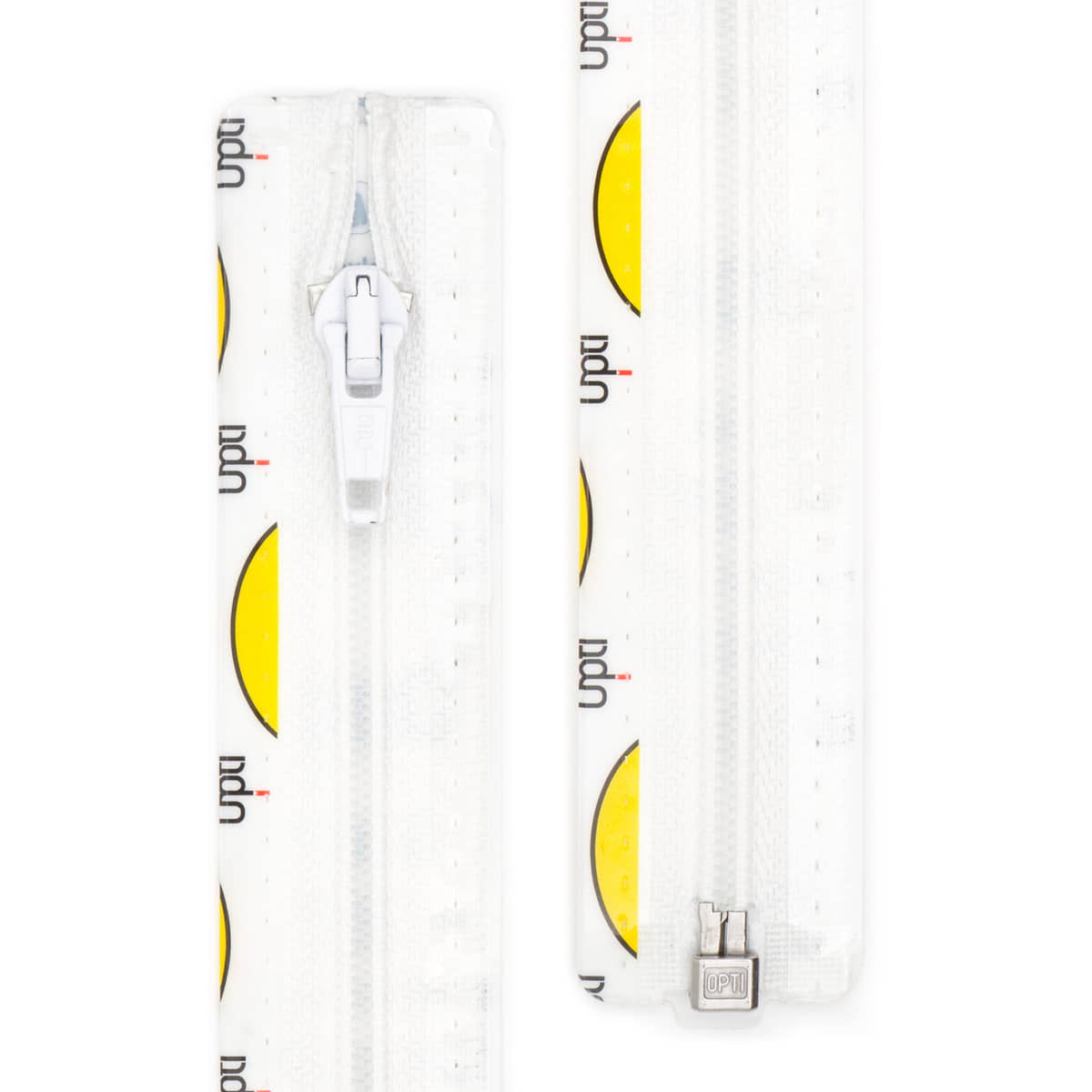 Rits deelbaar | Opti | spiraal S60 | 55 cm | 009 wit Deelbare Rits OPTI - D - S60 - 55 CM - 009 - WIT