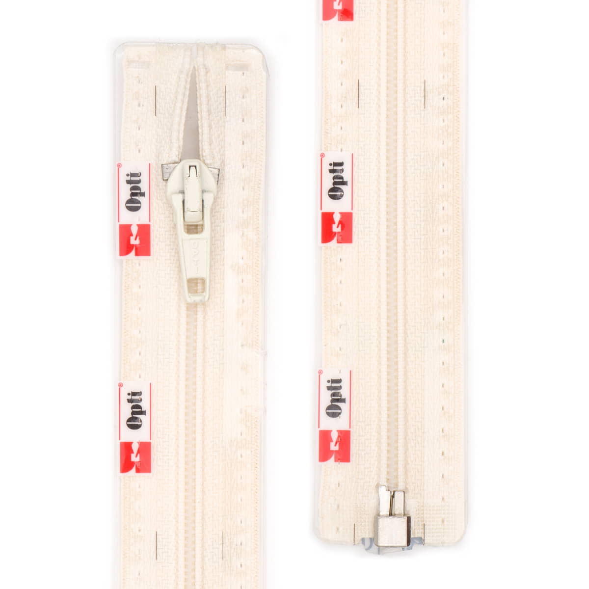 Rits deelbaar | Opti | spiraal S60 | 80 cm | 087 crème Deelbare Rits OPTI - D - S60 - 80 CM - 087 - CRÈME