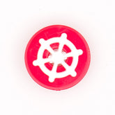 Rode Stuurwiel Knoop 18x19mm Knopen KNP00048