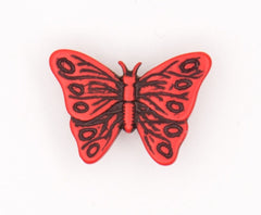 Rode Vlinder Knoop 22x16mm Knopen KNP00058