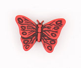 Rode Vlinder Knoop 22x17mm Knopen KNP00061