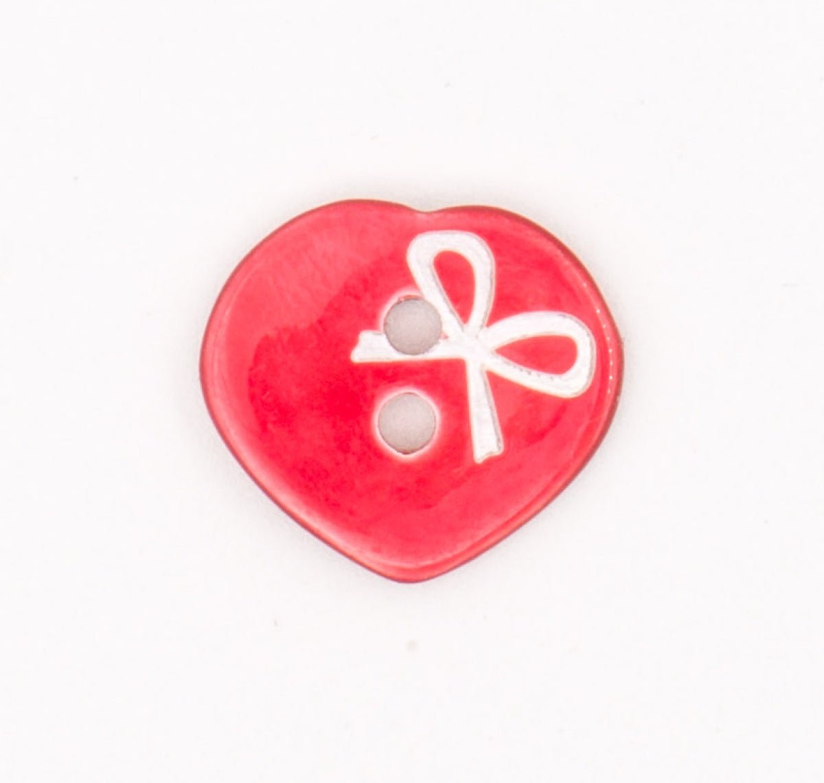 Romantische Rode Hart Knoop met Strikdetail Knopen KNP00036