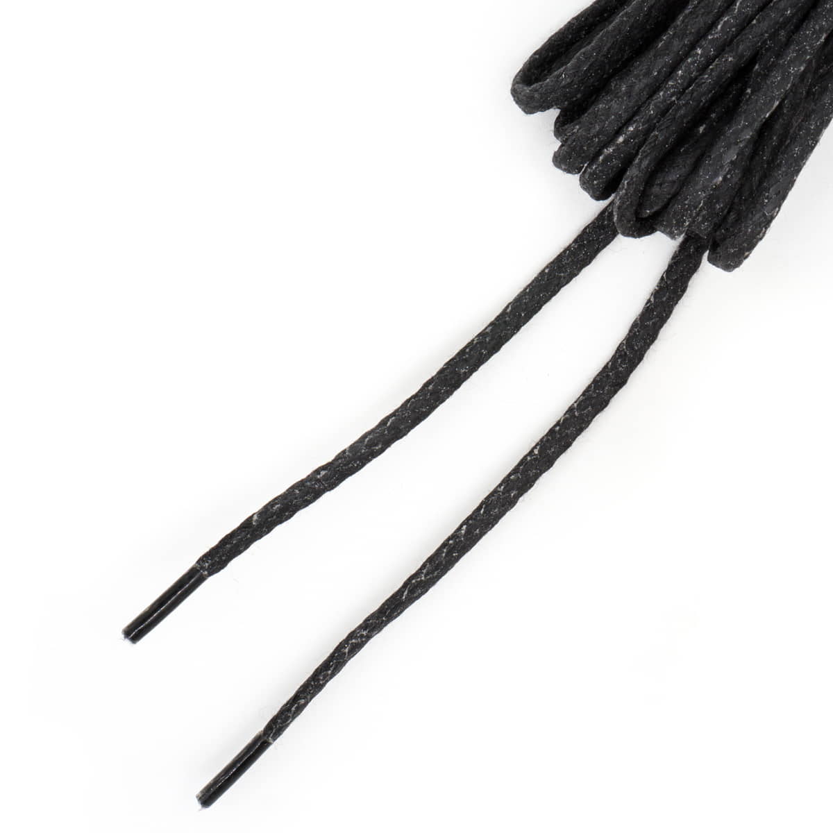 Ronde veters 3 mm | wax katoen | 200 cm | zwart Veters VROND3 - WAX - 200CM - ZWART