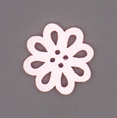 Roze Bloemvormige Houten Knoop Knopen KNP00028