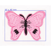 Roze Vlinder Strijkapplicatie Applicatie HKM37829 - 4