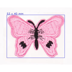 Roze Vlinder Strijkapplicatie Applicatie HKM37829 - 4