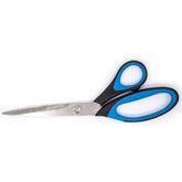 Eine Schere mit schwarzen und blauen Griffen und silbernen Klingen, SCHAAR-UNI-21-SORBO 8710201988640