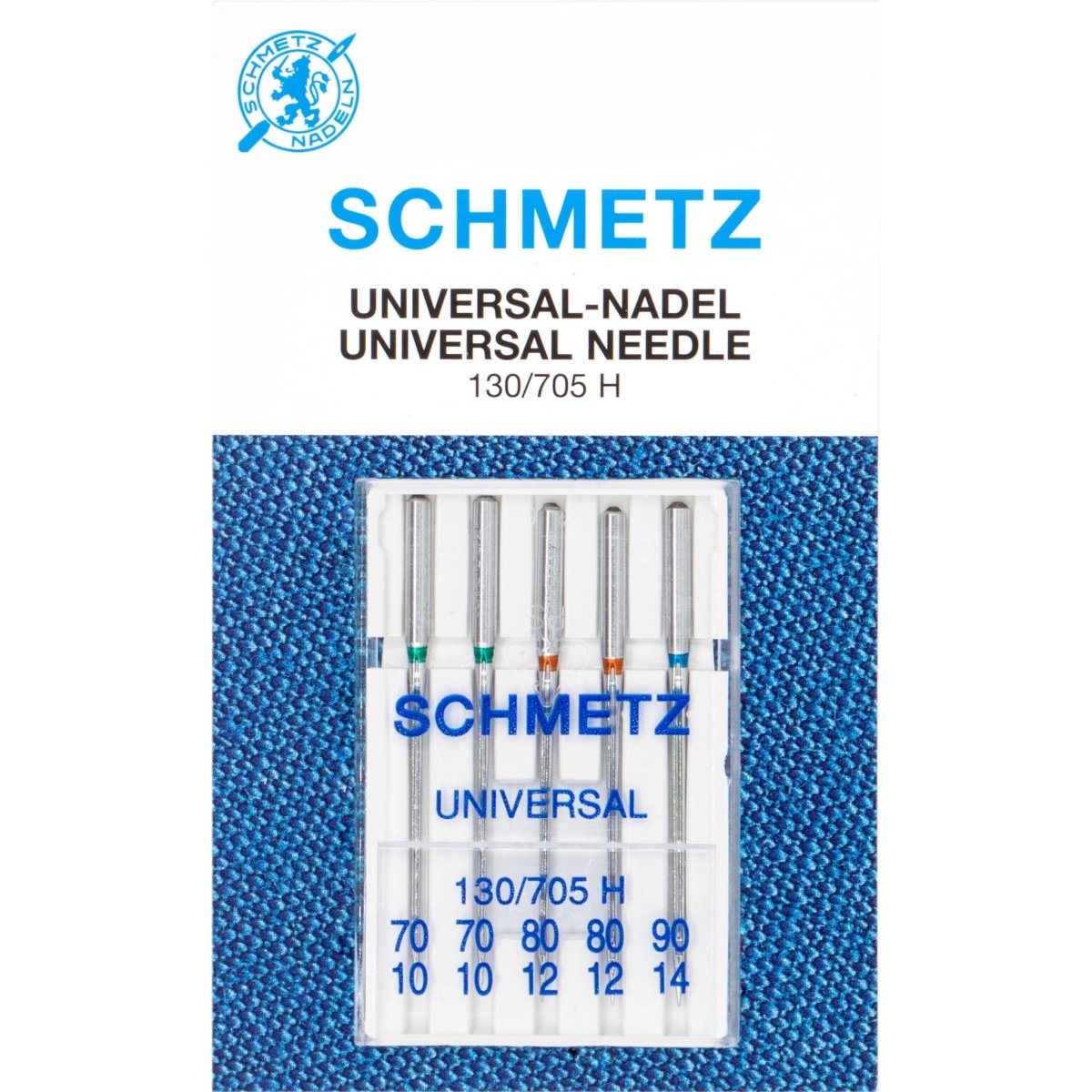 Schmetz 70 80 90 universeel naaimachine naalden Naaimachine naalden SCHMETZ - UNIVERSAL - 70 - 80 - 90 4006589000529