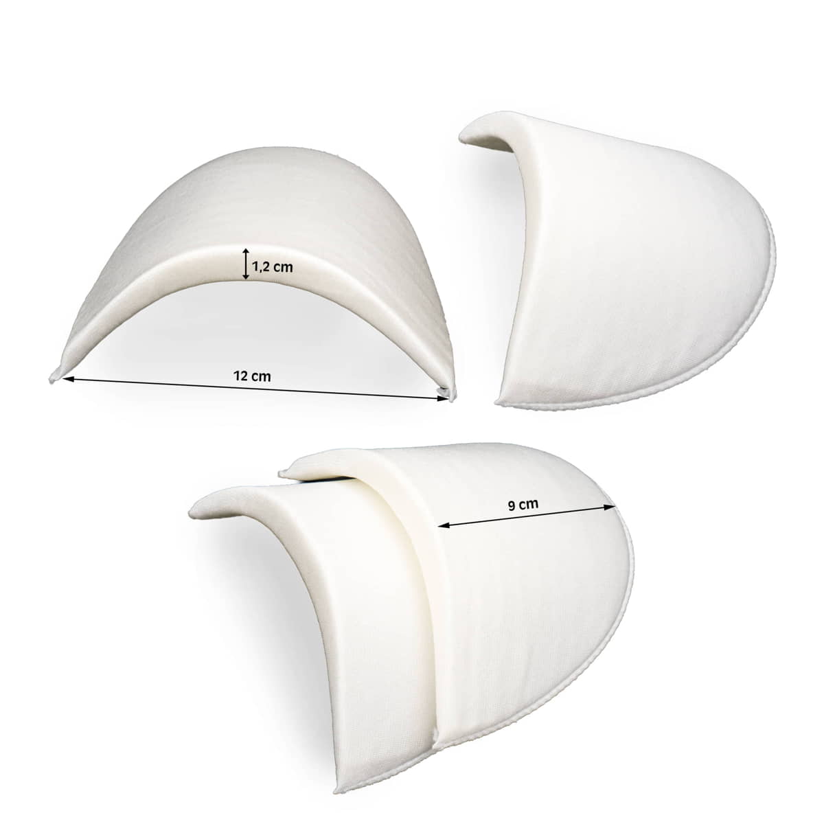 Schoudervullingen recht model - 1,2 cm dik - gebroken wit - paar Schoudervullingen SCHOUDERVULLING - 12 - 1.2 - GEBRWIT
