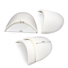 Schoudervullingen recht model - 1,2 cm dik - gebroken wit - paar Schoudervullingen SCHOUDERVULLING - 12 - 1.2 - GEBRWIT