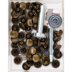 Siernieten brons 9mm inclusief gereedschap 24 stuks Siernieten SRN00001