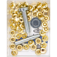Siernieten goud 9mm inclusief gereedschap 24 stuks Siernieten SRN00003
