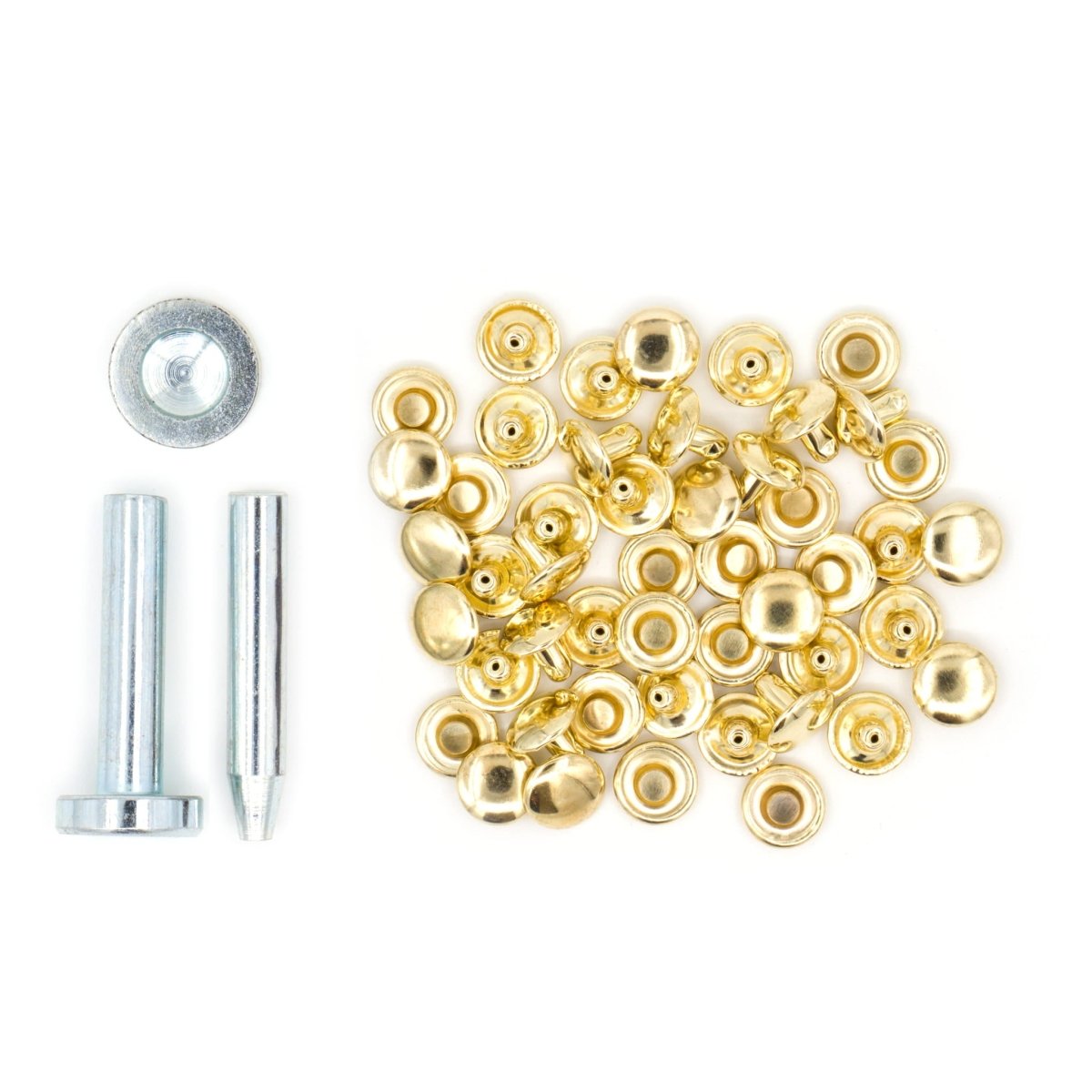 Siernieten goud 9mm inclusief gereedschap 24 stuks Siernieten SRN00003