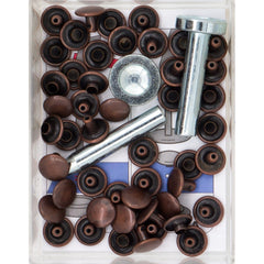 Siernieten rood brons 9mm inclusief gereedschap 24 stuks Siernieten SRN00004