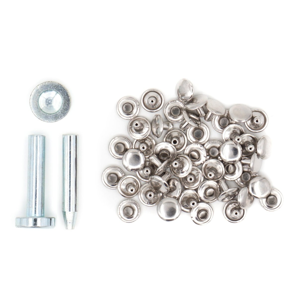 Siernieten zilver 9mm inclusief gereedschap 24 stuks Siernieten SRN00002