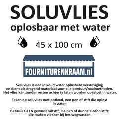 Soluvlies oplosbare versteviging 45 x 100 cm Vlieseline SOLUVLIES - 45X100CM
