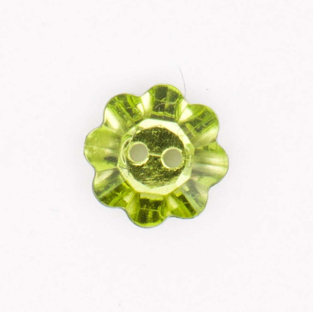 Speelse Gele Bloemvormige Knoop met Zilveren Achterkant - 12x12 mm Knopen KNP00104