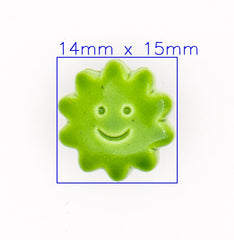 Speelse Groene Zonfiguur Knoop Knopen KNP00029