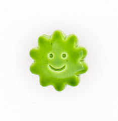 Speelse Groene Zonfiguur Knoop Knopen KNP00029