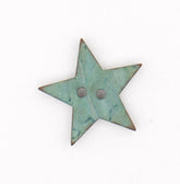 Stervormige knoop in zeegroene tint Knopen KNP00002