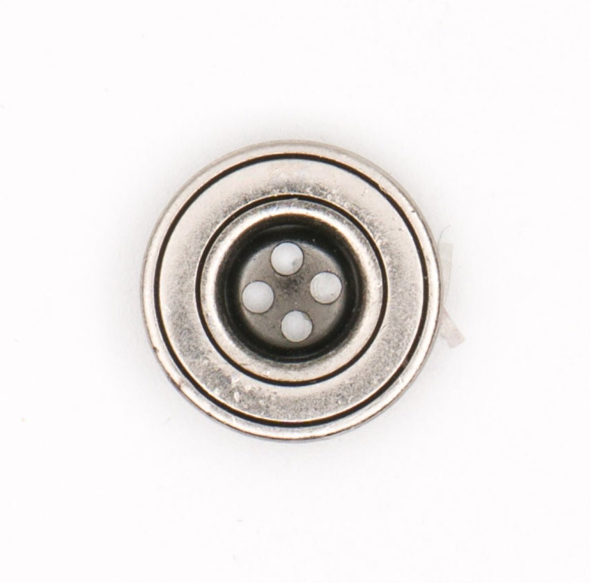 Stijlvolle Metalen Knoop Ø 15 mm met Cirkelversiering Knopen KNP00135