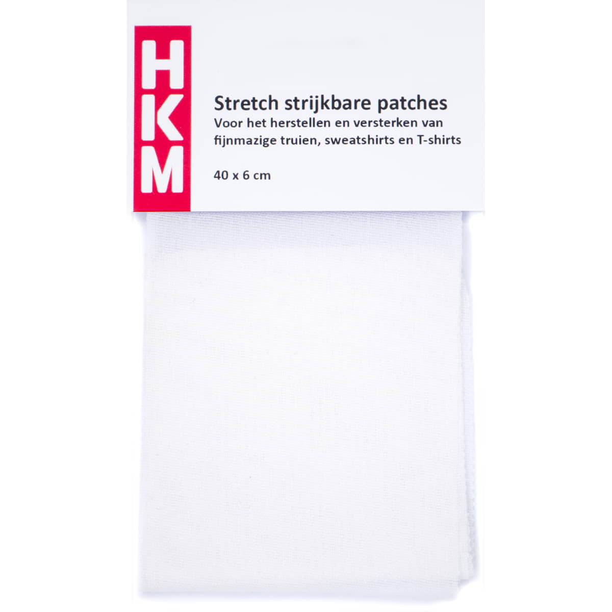 Stretch reparatiedoek wit 40x6 cm Repraratiedoek STRETCH - REPARATIEDOEK - WIT - 117007